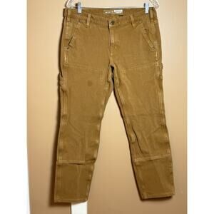 Carhartt Double Knee Pants Mens Size 32x29 Brown Relaxed Fit Rugged Flex